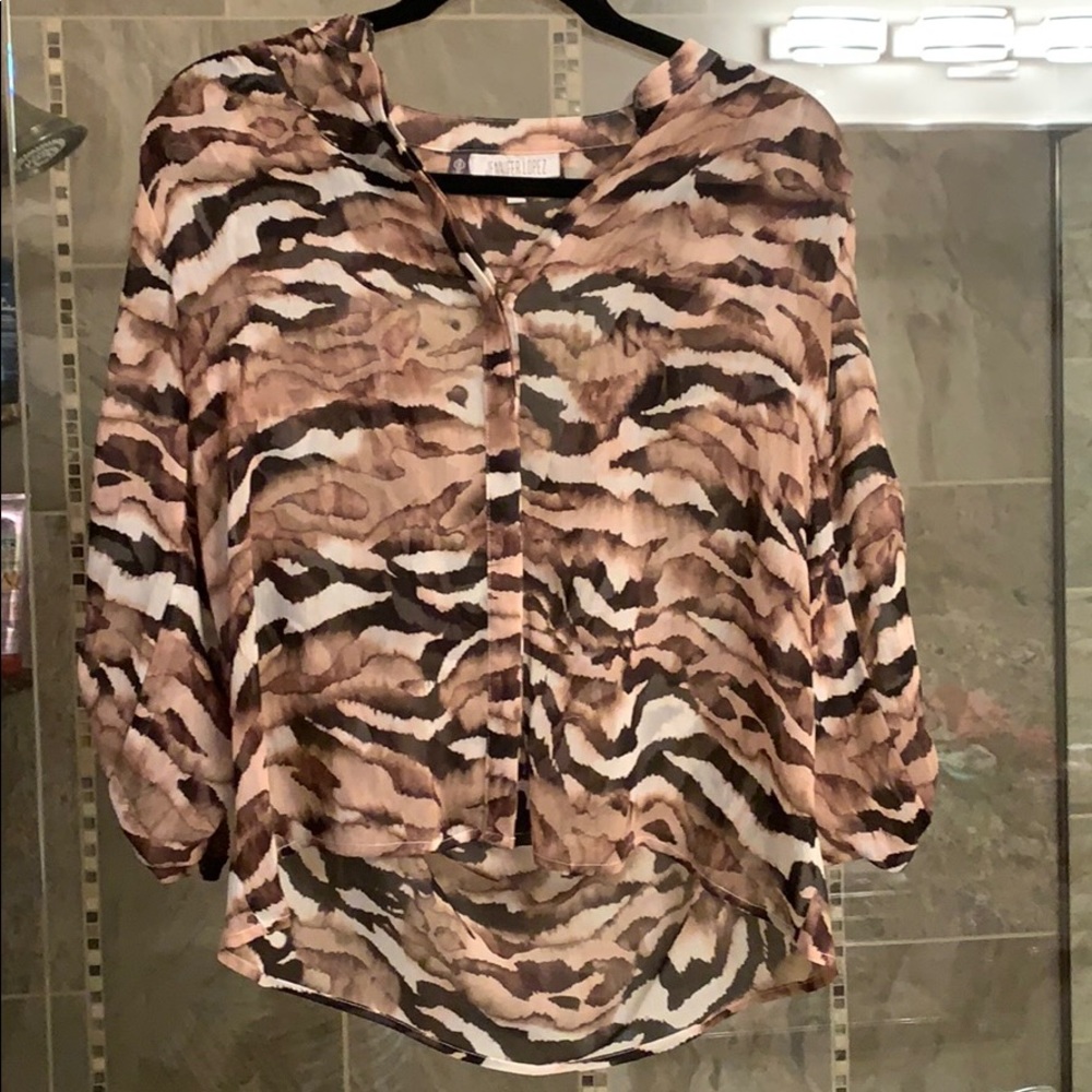 Jennifer Lopez blouse XS